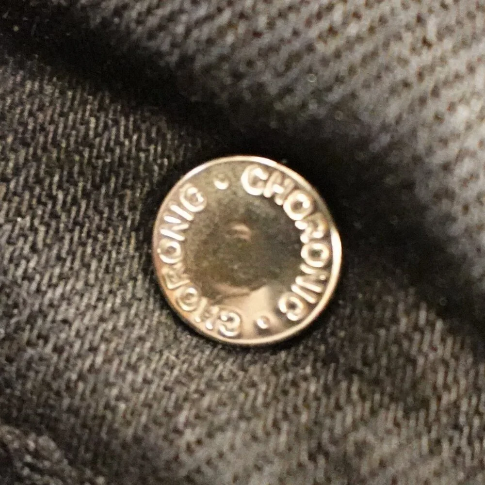 Chronic jeans skinny men's 33 black‎ denim button fly